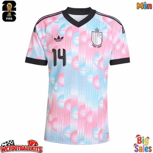 Belgium Dodi Lukebakio #14 Replica Away Stadium Shirt World Cup 2026 Short Sleeve